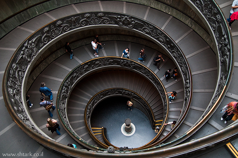אירופה, איטליה, מדרגות מוזיאון הוותיקן ,  Italy, Rome, Roma, Vatican City, museums, stairs