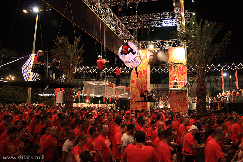 מרוץ הלילה הגדול של נייקי, תל אביב, 2009, הזנקה,  Nike NightRun Tel Aviv
